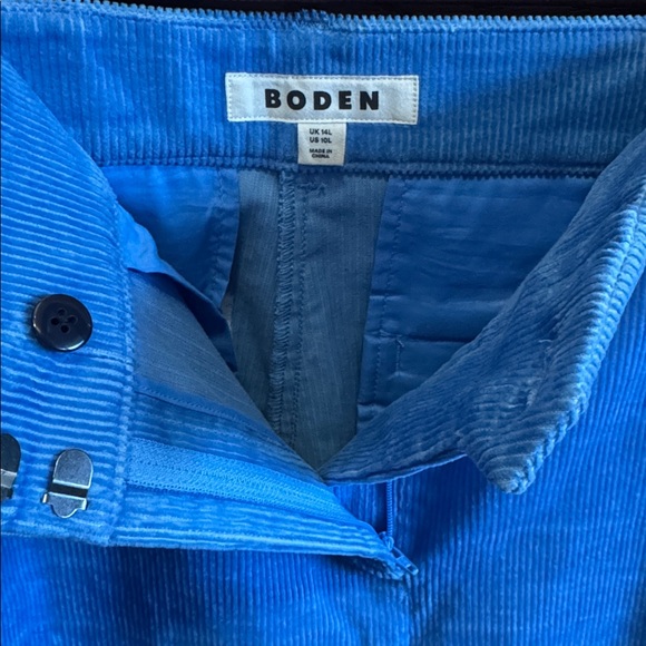 Boden Blue Corduroy Blazer Suit Jacket & Matching Pants Set Size 14 Women’s - Picture 12 of 12